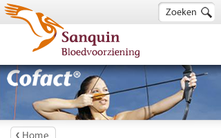 Sanquin-Cofact WebApp for iPhone