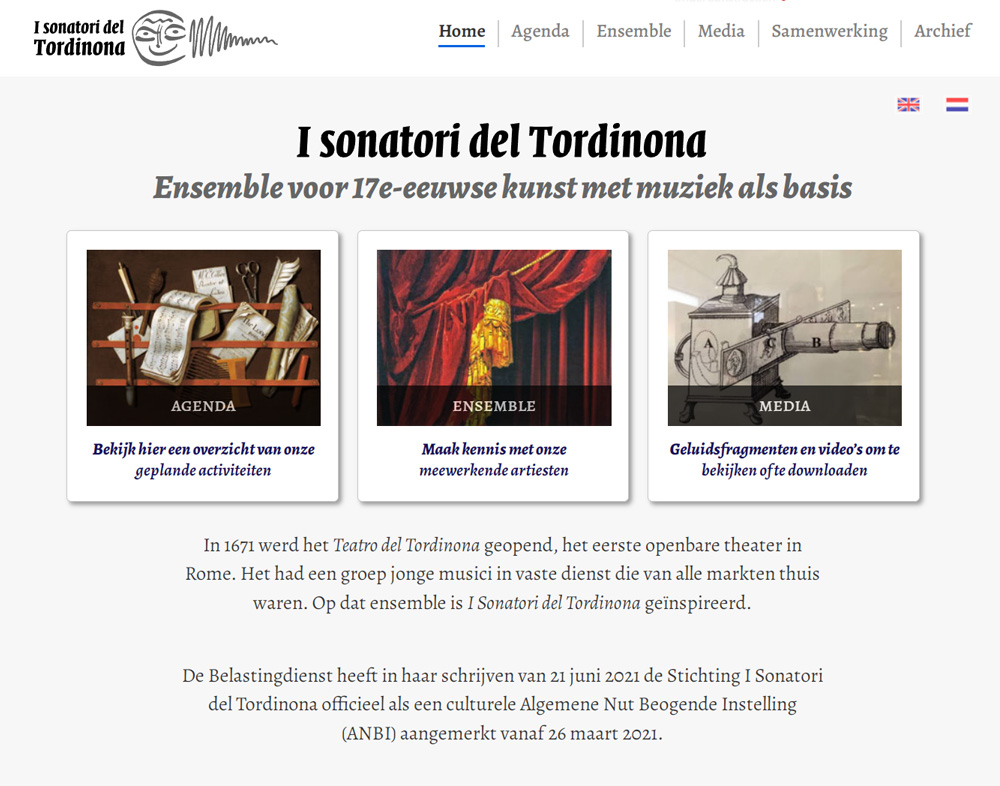 Website Tordinona.nl