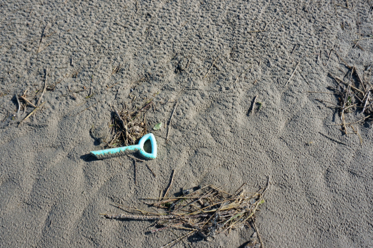 Gestrand in het zand  / Schiermonnikoog